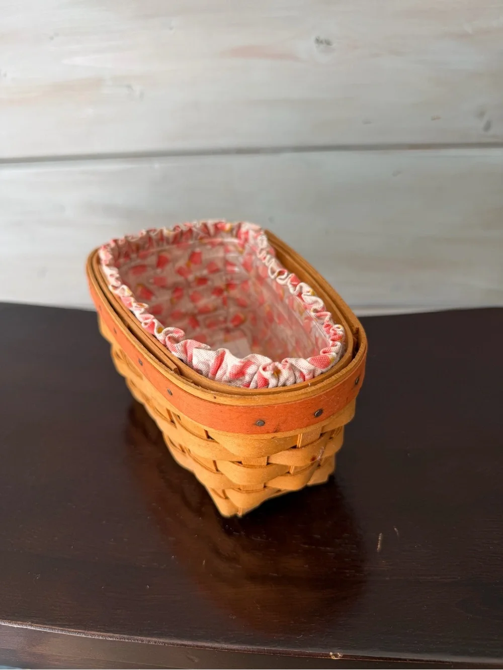 Longaberger Candy Corn Basket Halloween basket liner protector